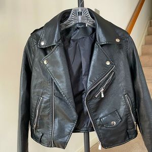 Nasty Gal L’Olive Verbe Faux Leather Jacket